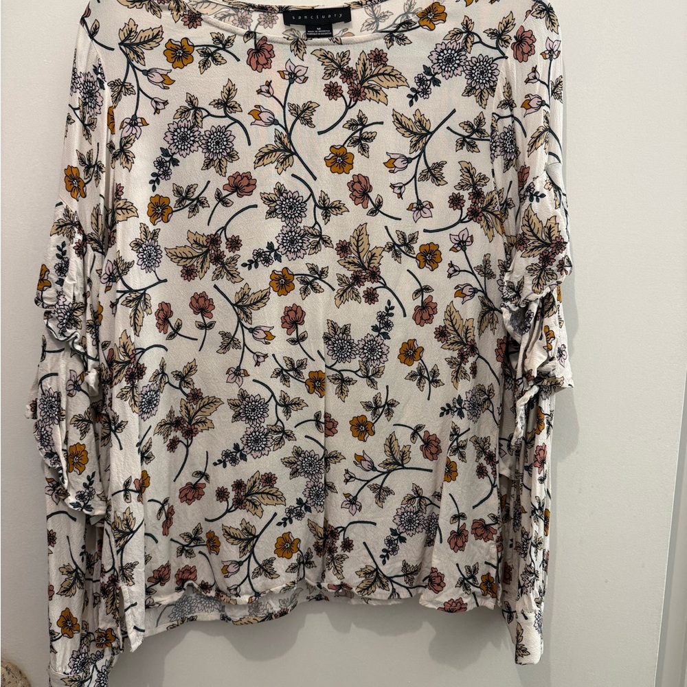 Sanctuary Multicolor Floral Blouse